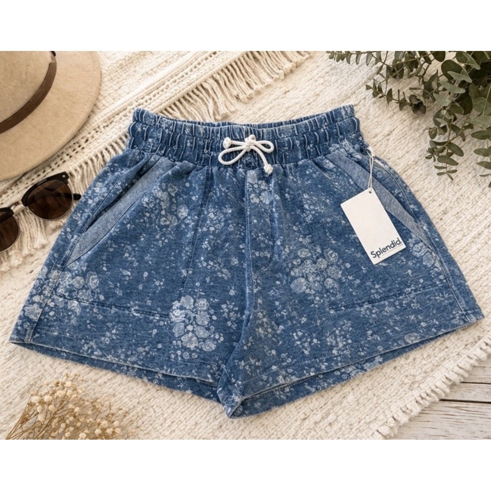 NWT Boho Cottagecore Floral Lounge Shorts 100% Cotton Small Splendid